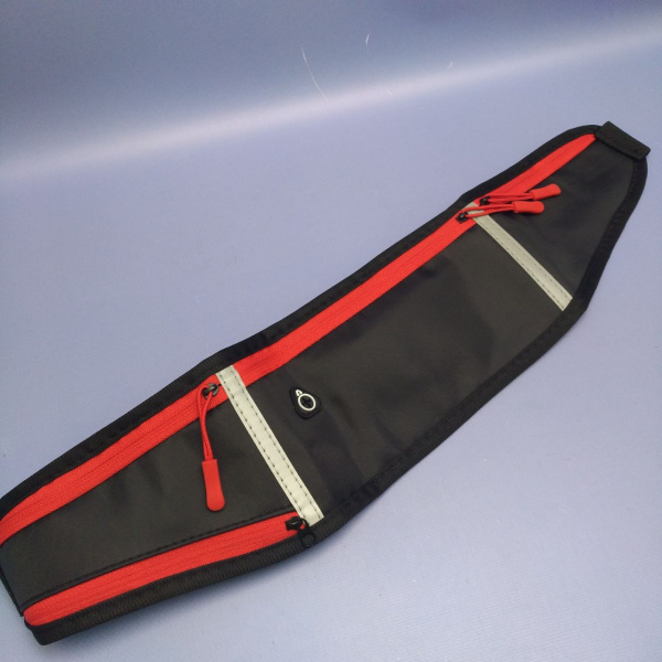 Сумка поясная Sport, 4 кармашка, ремень-защелка / Кросс-боди, бананка через плечо для спорта